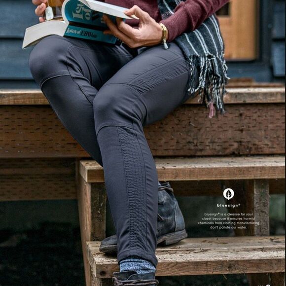 Prana Pants - Prana Jenna Moto Stretch Coal Pants Size 10